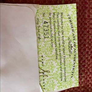 New Mary Frances with duster handbag-